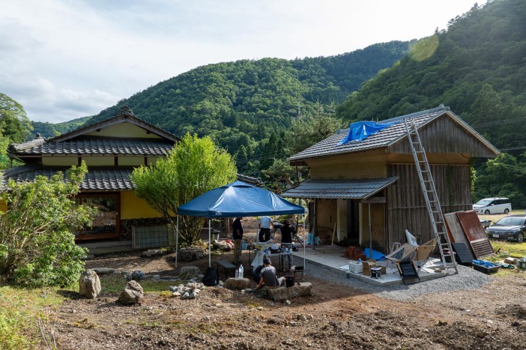 Earthing MIYAMAでのサウナ作りワークショップ